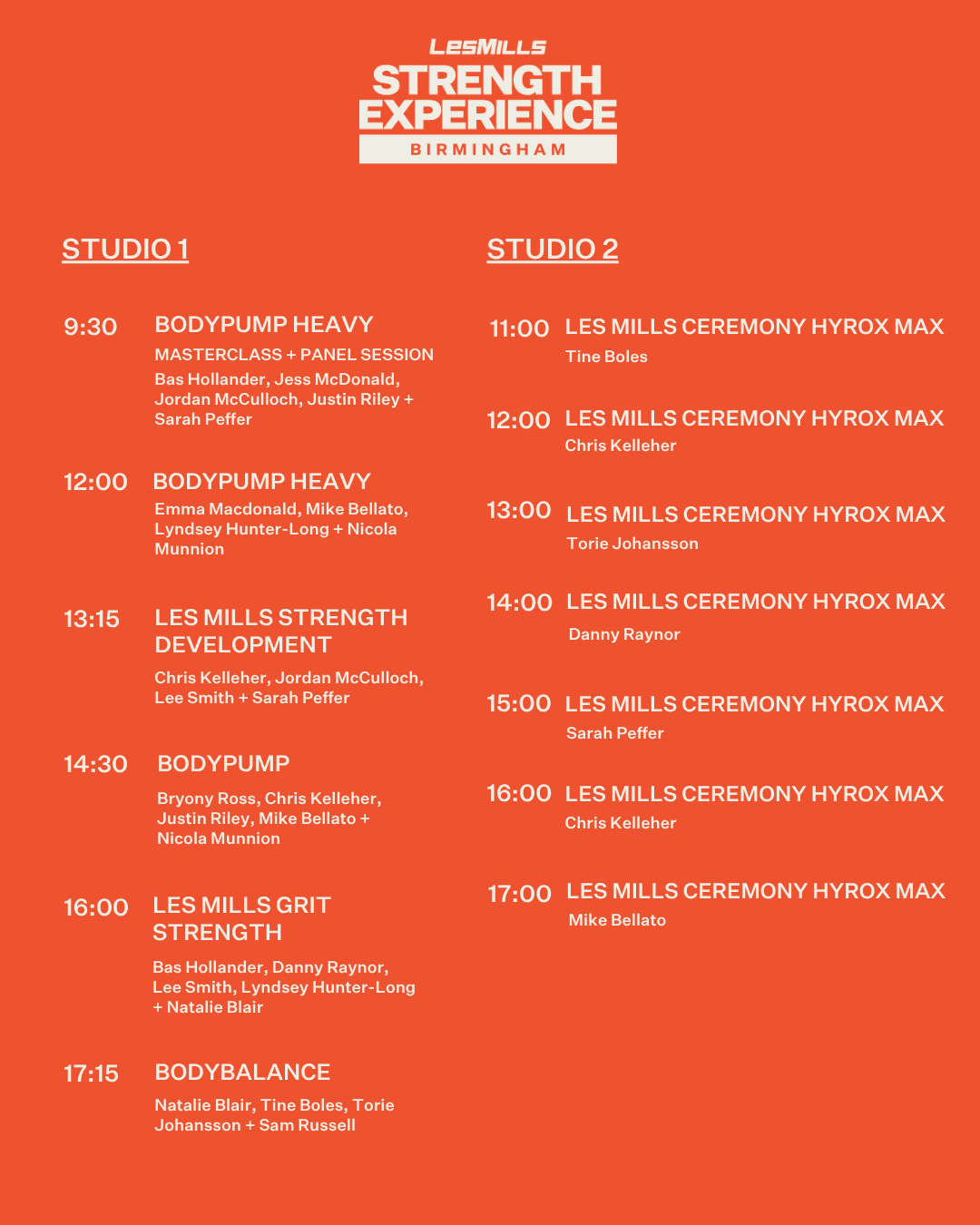 Event Timetable